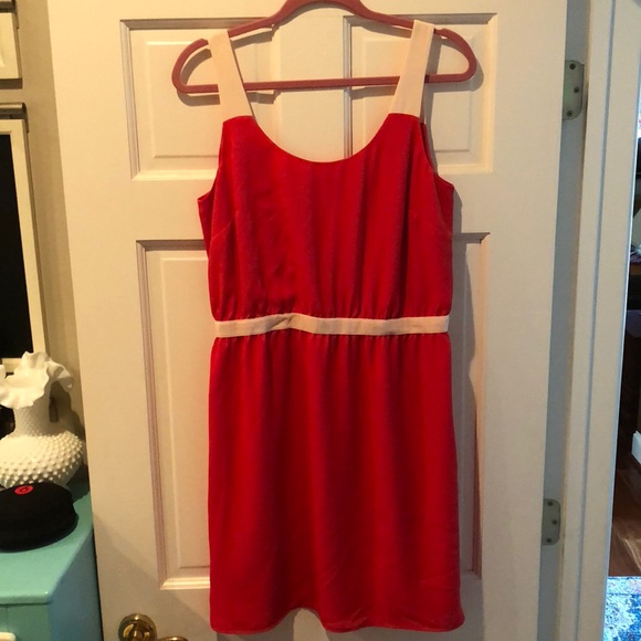 LOFT Dresses & Skirts - Red and cream LOFT dress